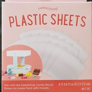 SWEETSHOP plastic sheets,  40 count